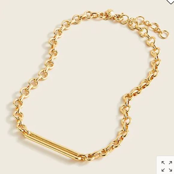 J. Crew Chunky chain bar necklace Item BB487